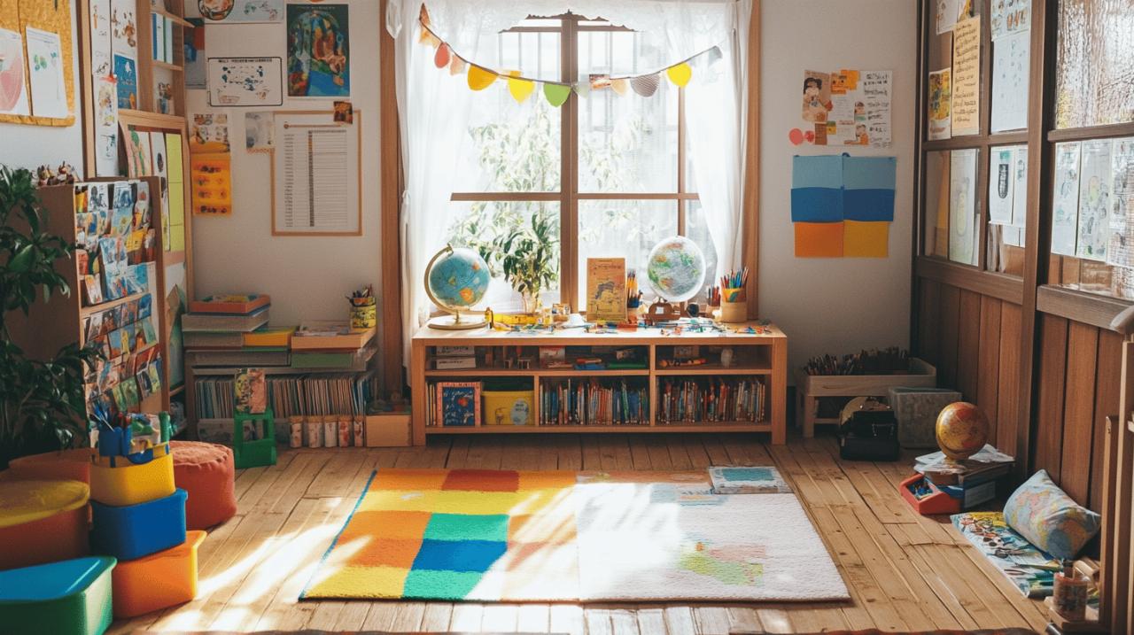 Ecole maternelle a la maison : explorez les formes geometriques avec des objets du quotidien